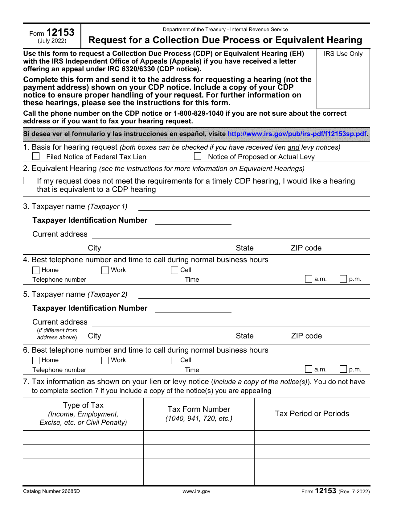 12153 Form