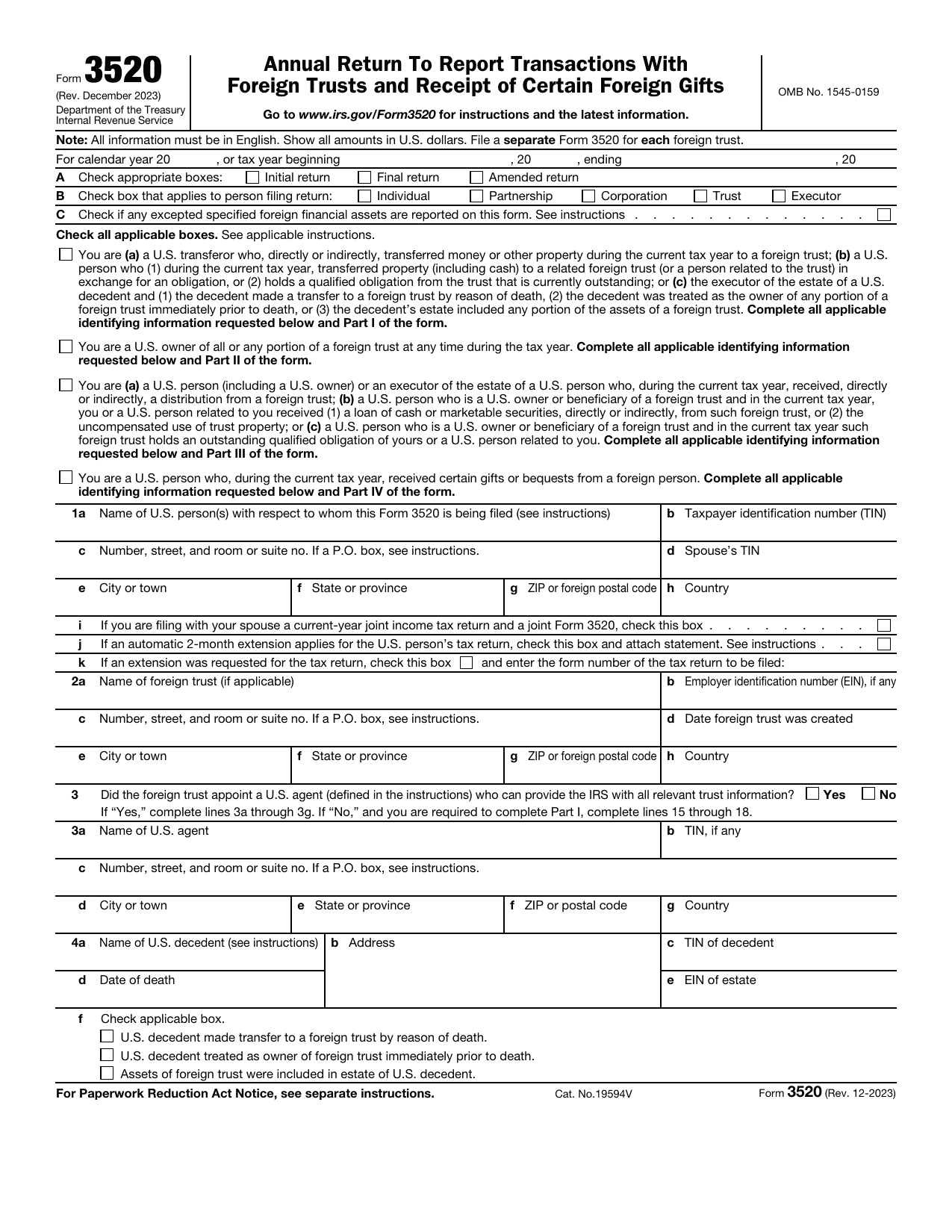 3520 Form