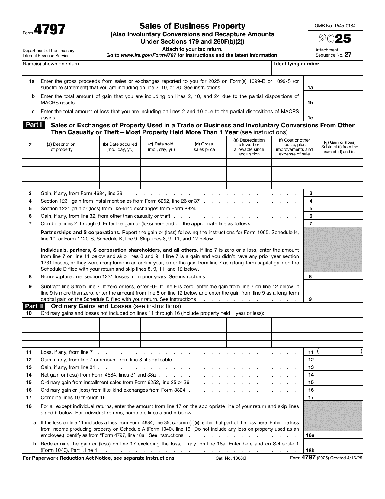 4797 Form