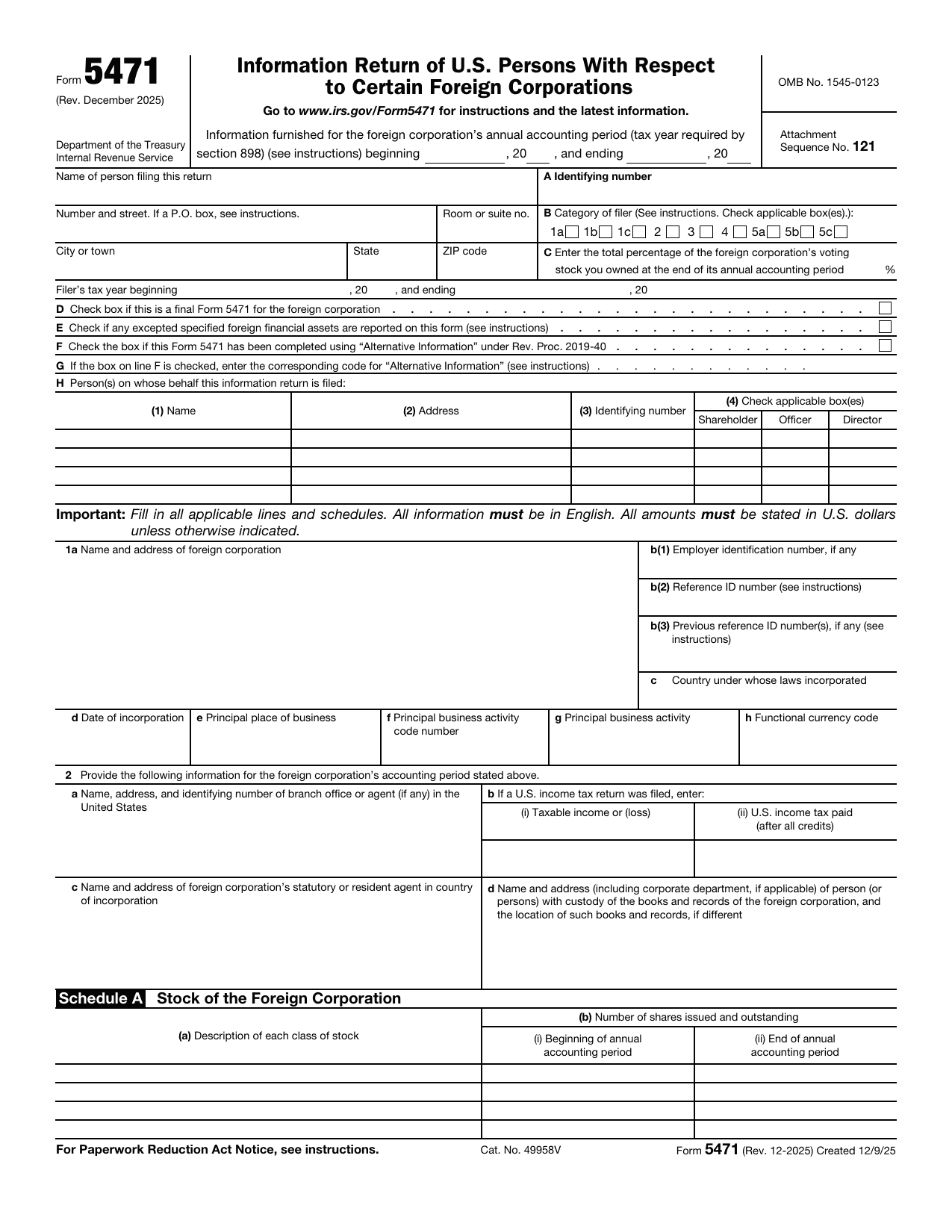 5471 Form
