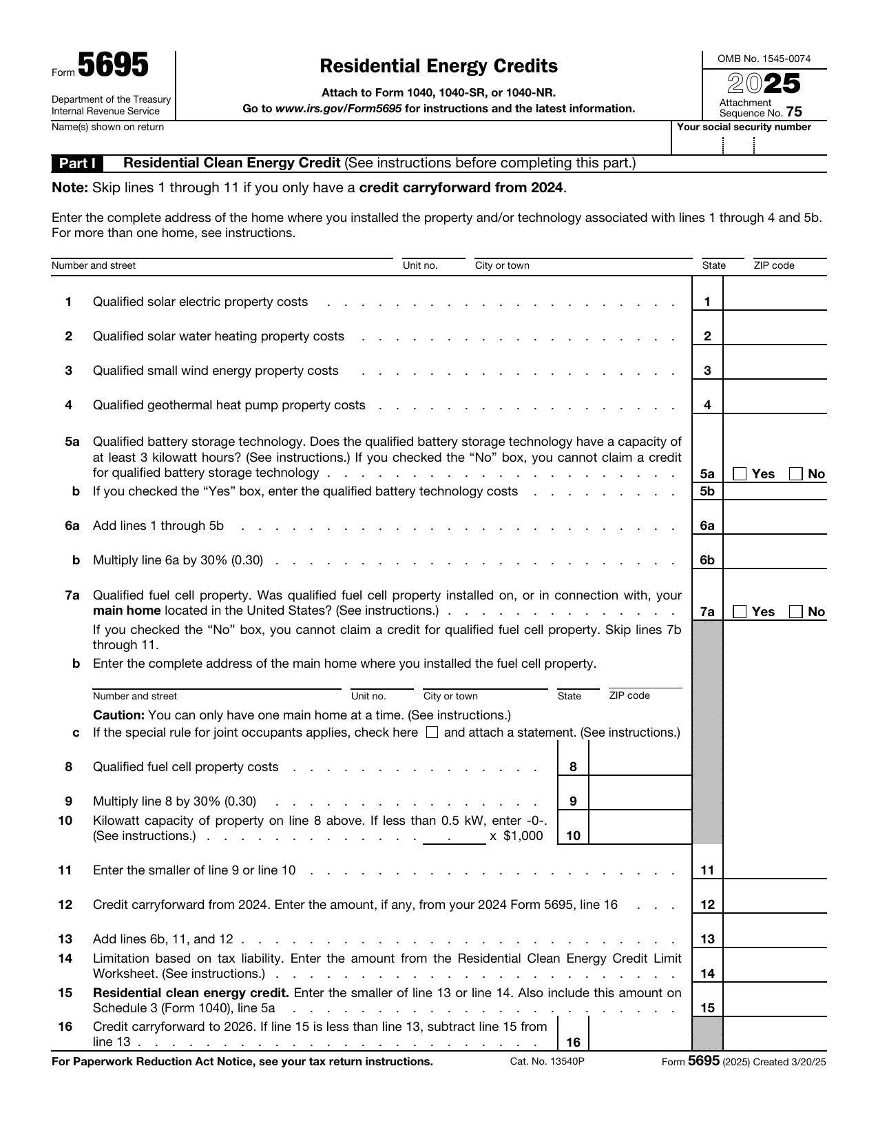 5695 Form
