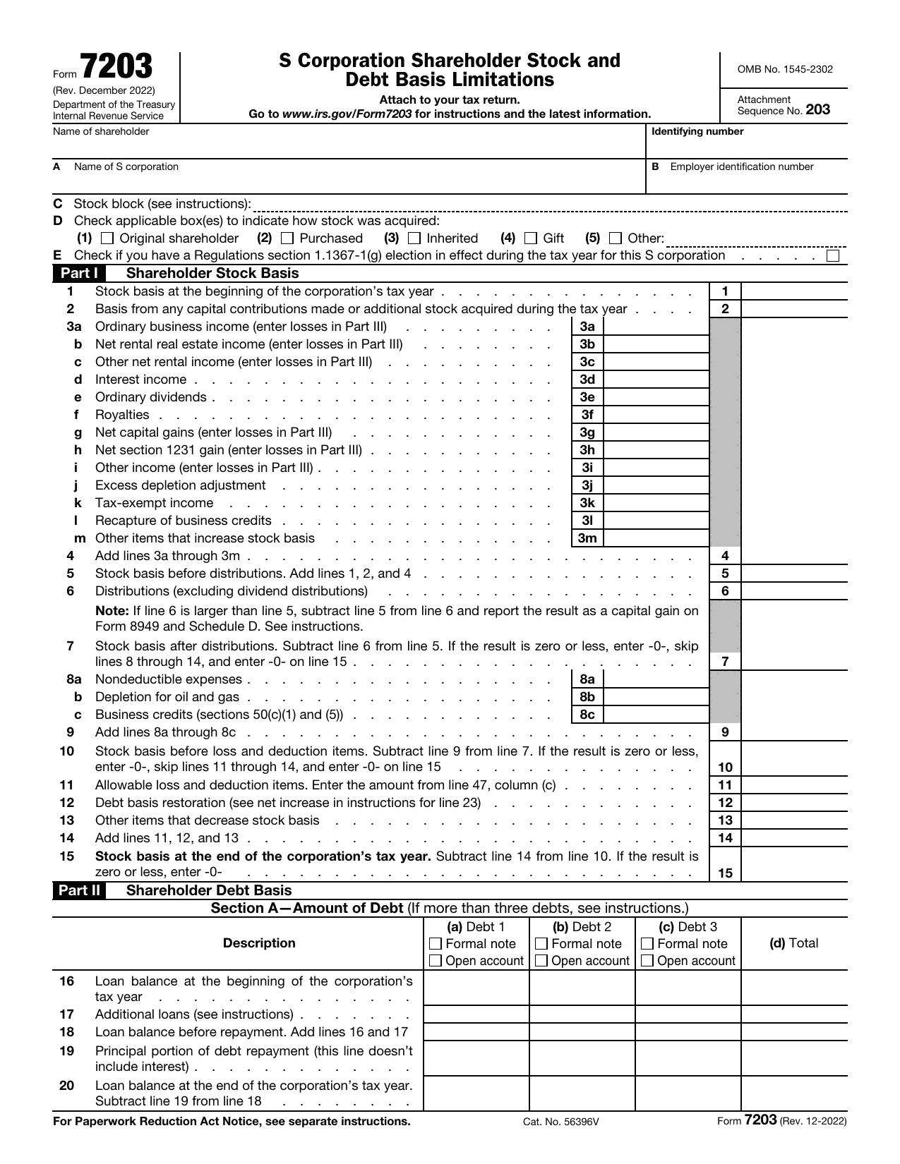 7203 Form