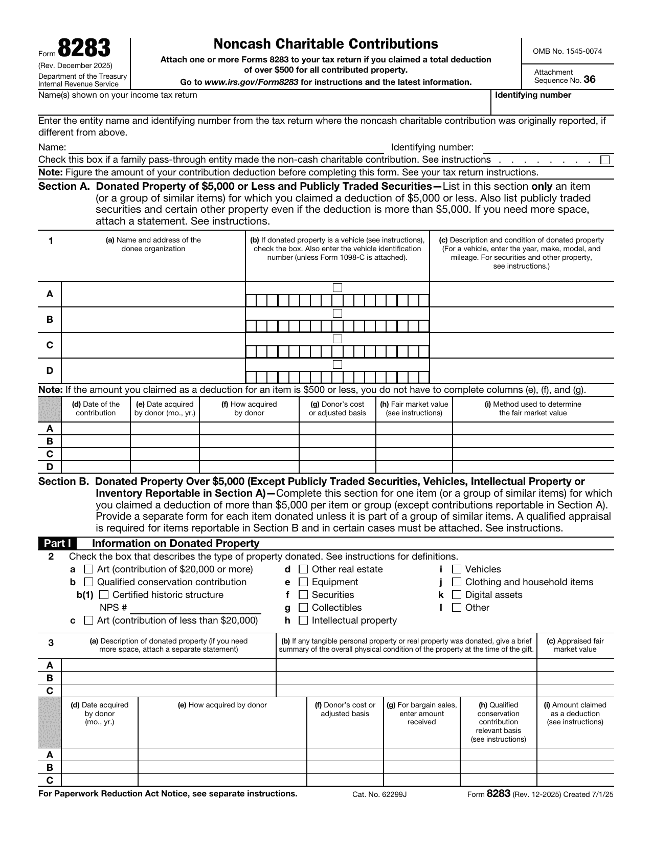 8283 Form
