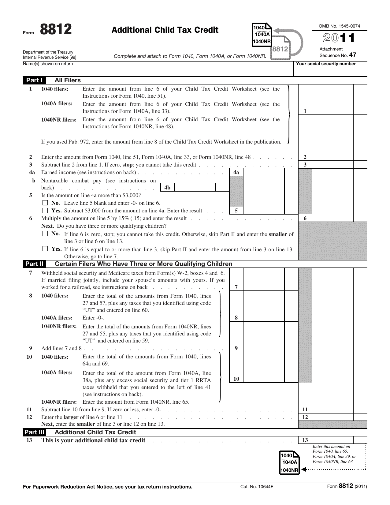 8812 Form