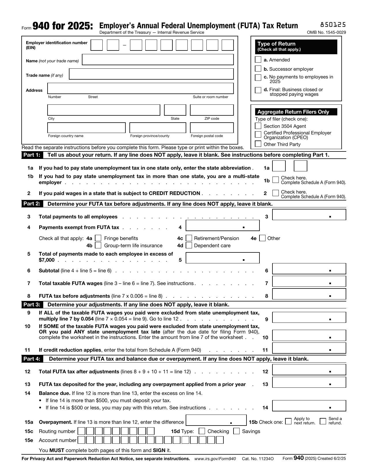940 Form
