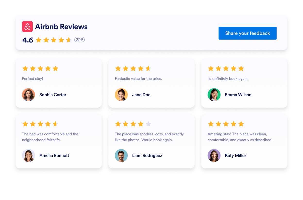 Airbnb Reviews Thumbnail