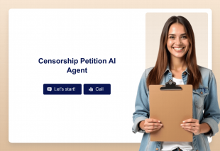 Censorship Petition AI Agent Template Thumbnail Image