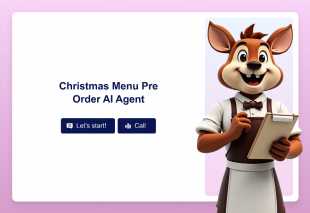 Christmas Menu Pre Order AI Agent Template Thumbnail Image