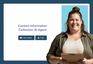 Contact Information Collection AI Agent Template Thumbnail Image