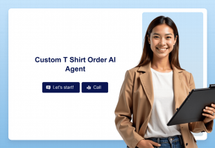 Custom T Shirt Order AI Agent Template Thumbnail Image