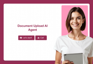 Document Upload AI Agent Template Thumbnail Image