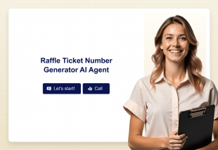 Raffle Ticket Number Generator AI Agent Template Thumbnail Image