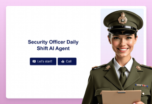 Security Officer Daily Shift AI Agent Template Thumbnail Image