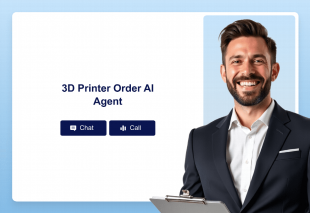 3D Printer Order AI Agent Template Thumbnail