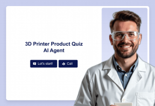 3D Printer Product Quiz AI Agent Template Thumbnail