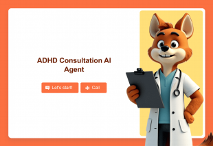 ADHD Consultation AI Agent Template Thumbnail