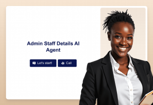 Admin Staff Details AI Agent Template Thumbnail