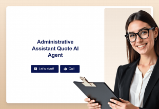 Administrative Assistant Quote AI Agent Template Thumbnail