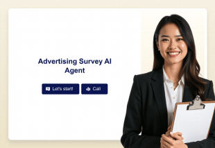 Advertising Survey AI Agent Template Thumbnail