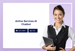Airline Services AI Chatbot Template Thumbnail