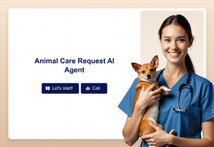 Animal Care Request AI Agent Template Thumbnail