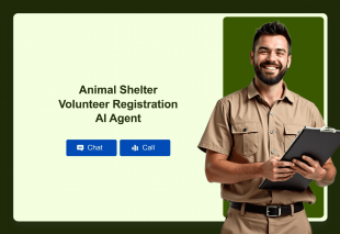 Animal Shelter Volunteer Registration AI Agent Template Thumbnail