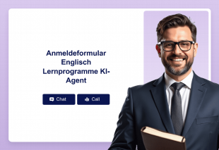 Anmeldeformular Englisch Lernprogramme KI-Agent Thumbnail