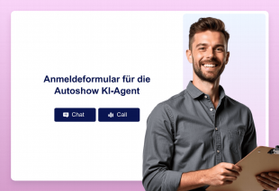Anmeldeformular für die Autoshow KI-Agent Thumbnail