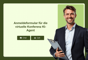 Anmeldeformular für die virtuelle Konferenz KI-Agent Thumbnail