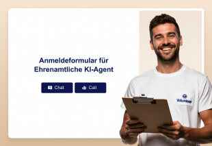 Anmeldeformular für Ehrenamtliche KI-Agent Thumbnail