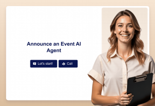 Announce an Event AI Agent Template Thumbnail