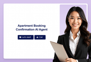 Apartment Booking Confirmation AI Agent Template Thumbnail