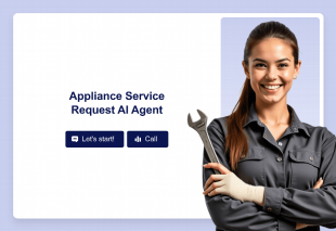 Appliance Service Request AI Agent Template Thumbnail