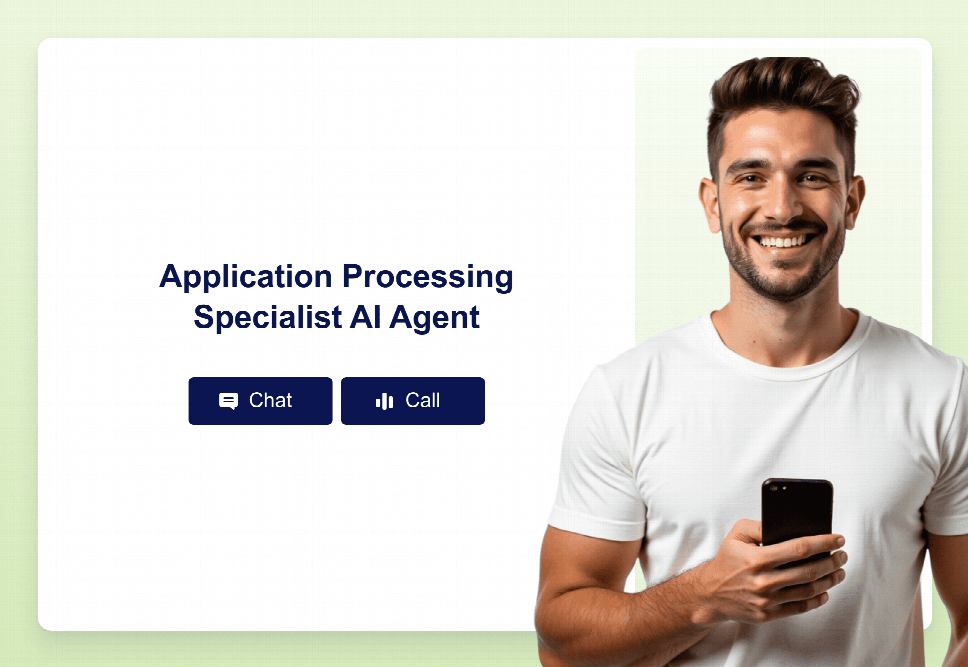 Inprocessing Application Template Application Processing Specialist AI Agent Template | Jotform