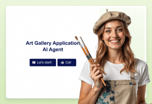 Art Gallery Application AI Agent Template Thumbnail