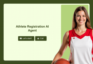 Athlete Registration AI Agent Template Thumbnail