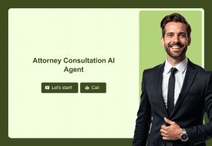 Attorney Consultation AI Agent Template Thumbnail