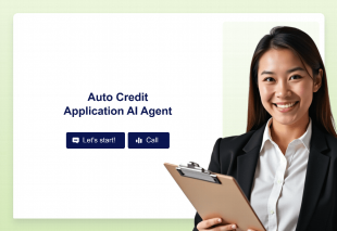 Auto Credit Application AI Agent Template Thumbnail