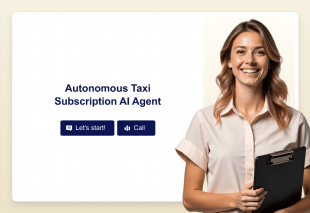 Autonomous Taxi Subscription AI Agent Template Thumbnail