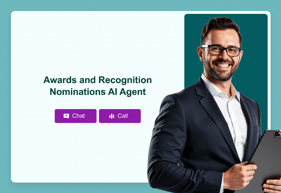 Recognition Agent Introduction Samples Awards and Recognition Nominations AI Agent Template | Jotform