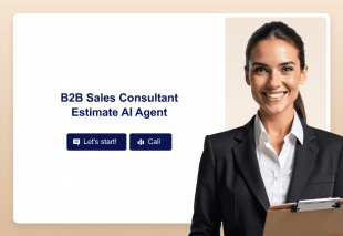 B2B Sales Consultant Estimate AI Agent Template Thumbnail