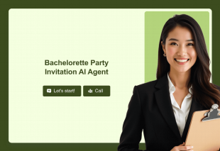 Bachelorette Party Invitation AI Agent Template Thumbnail