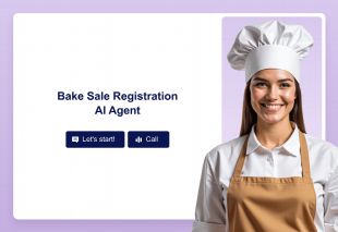 Bake Sale Registration AI Agent Template Thumbnail