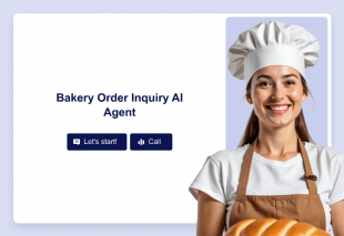 Bakery Order Inquiry AI Agent Template Thumbnail