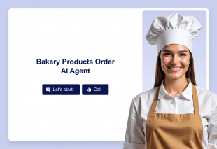 Bakery Products Order AI Agent Template Thumbnail