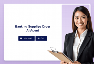 Banking Supplies Order AI Agent Template Thumbnail