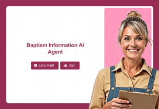 Baptism Information AI Agent Template Thumbnail