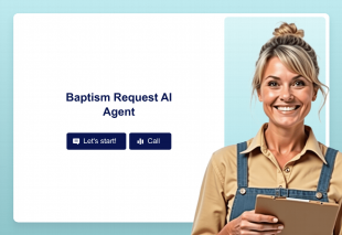Baptism Request AI Agent Template Thumbnail