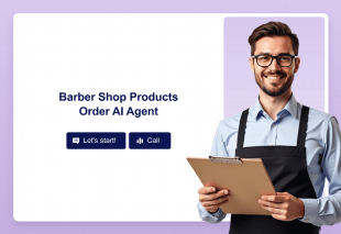 Barber Shop Products Order AI Agent Template Thumbnail