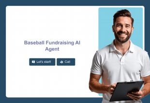 Baseball Fundraising AI Agent Template Thumbnail